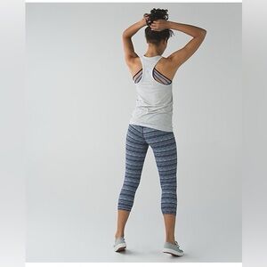 Lululemon Wunder Under Crop III Leggings Space Dye Twist Size 6
